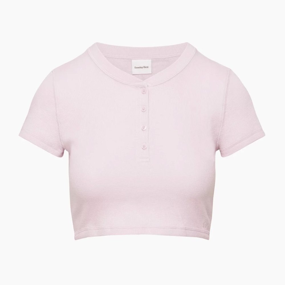 Aritzia Sunday Best Baby Waffle Crew T-Shirt